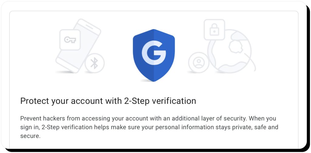 Protect your account 2FA