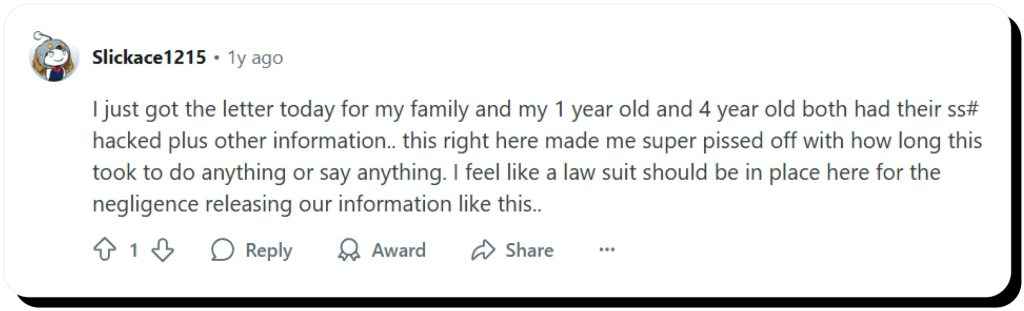 Delta Dental data breach on Reddit 2