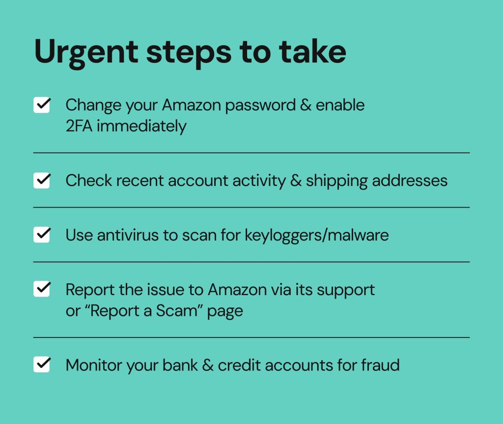 Amazon hacked_urgent steps to take