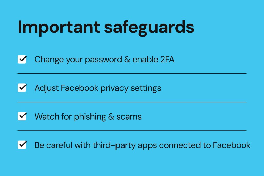 facebook data leak: important safeguards