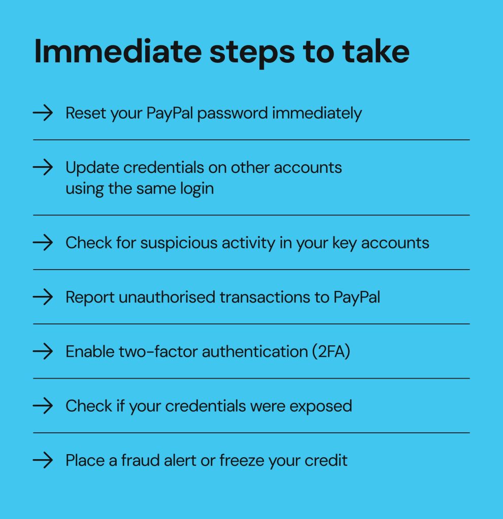 paypal data breach_immediate steps to take