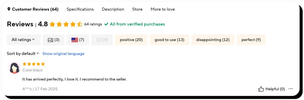 AliExpress product reviews from customers. AliExpress is safe to shop if you read reviews.