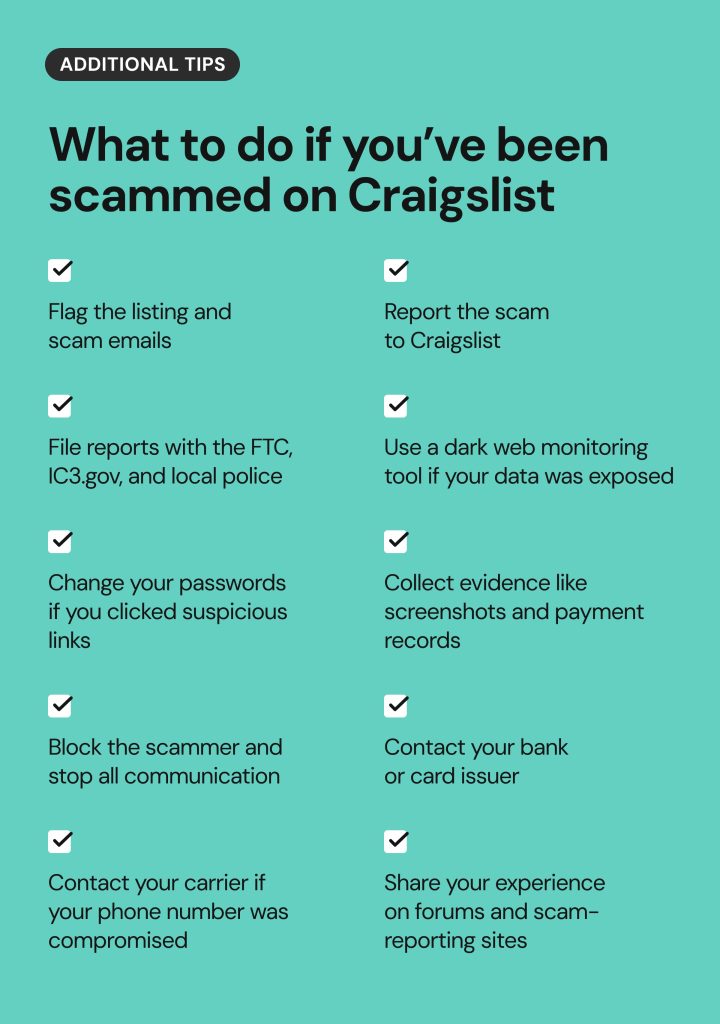 What to do if you’ve been scammed on Craigslist