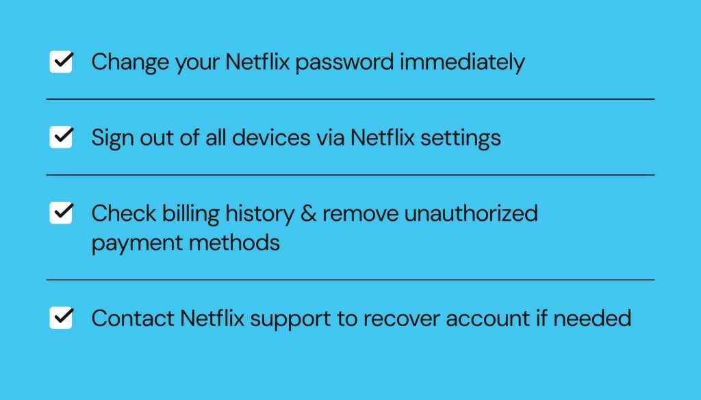 netflix data leak immediate actions
