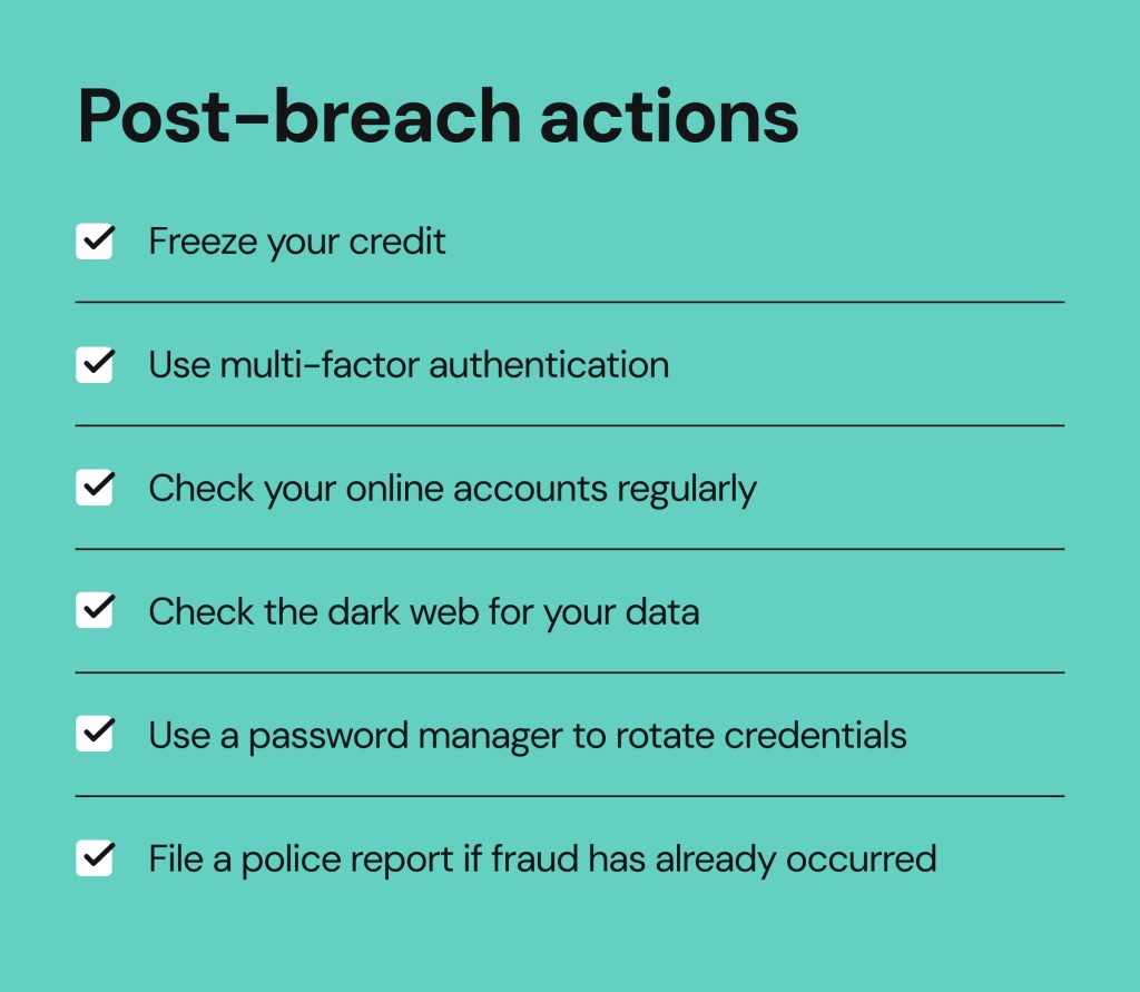 Prudential security breach_post-breach protections