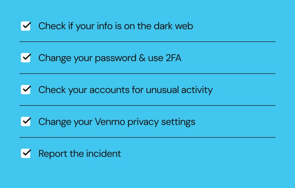 Venmo data breach immediate steps to take