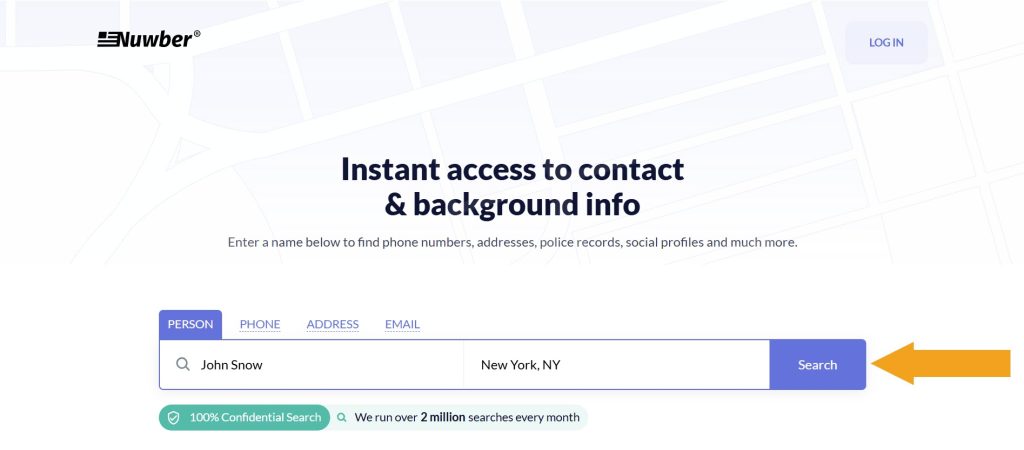 Person lookup on Nuwber for John Snow in New York (NY)
