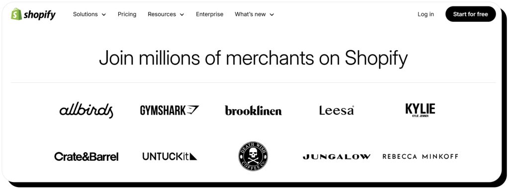 Shopify enumerates major brands that use the platform. Most Shopify stores are legit.
