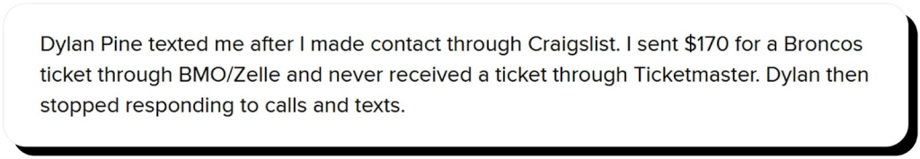 Ticketmaster scams on resale marketplaces