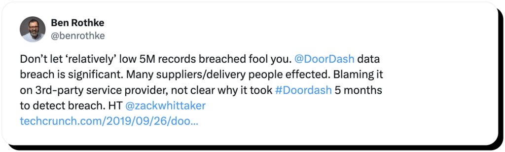 DoorDash data breach_x