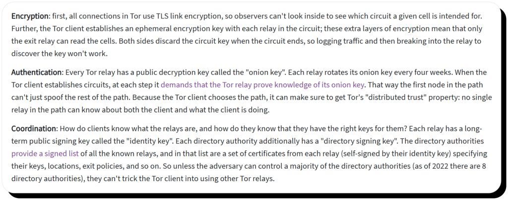 Tor is safe to use due to its security features, including multiple keys to protect data privacy