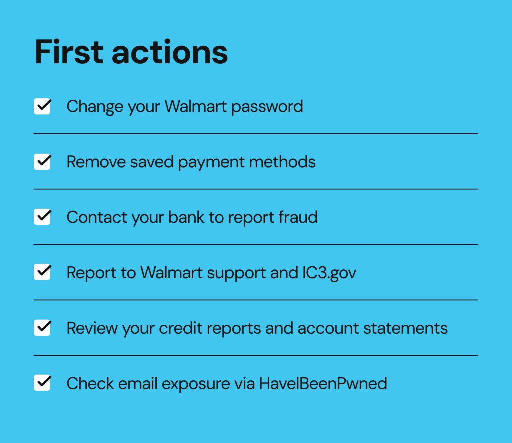 Walmart data breach_first actions