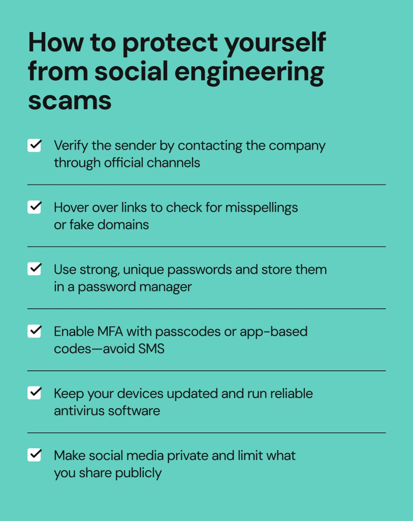 How to protect yourself from social egineering scams