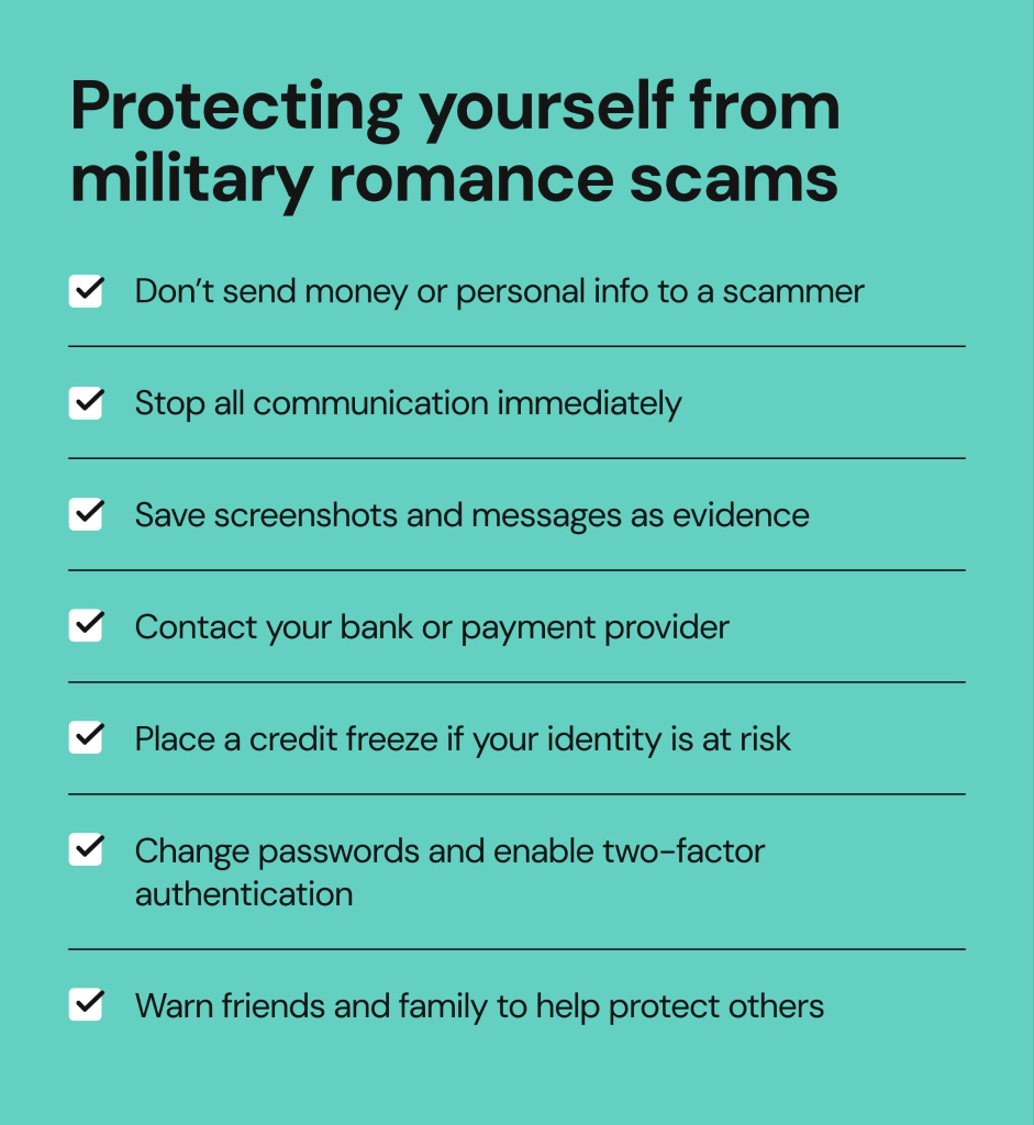Protecting yourself from military romance scams