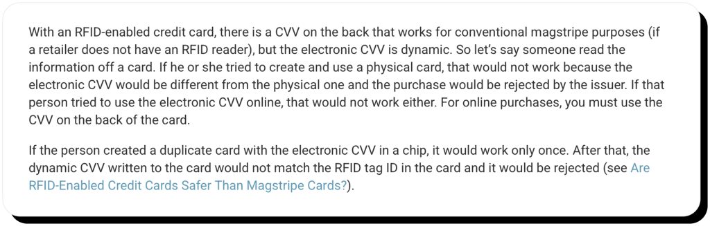 RFID Journal explains why RFID skimming is a rear threat