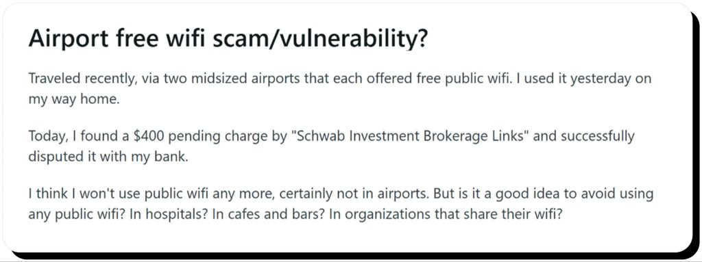 Examples of evil twin attacks