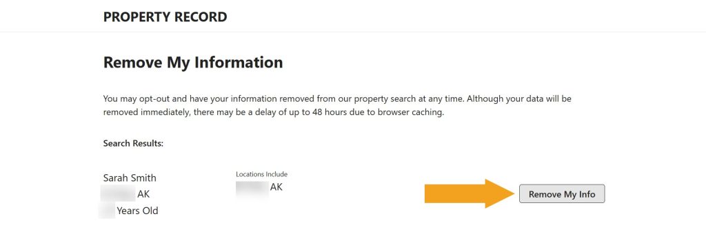 Choosing which record to remove from PropertyRecord.com