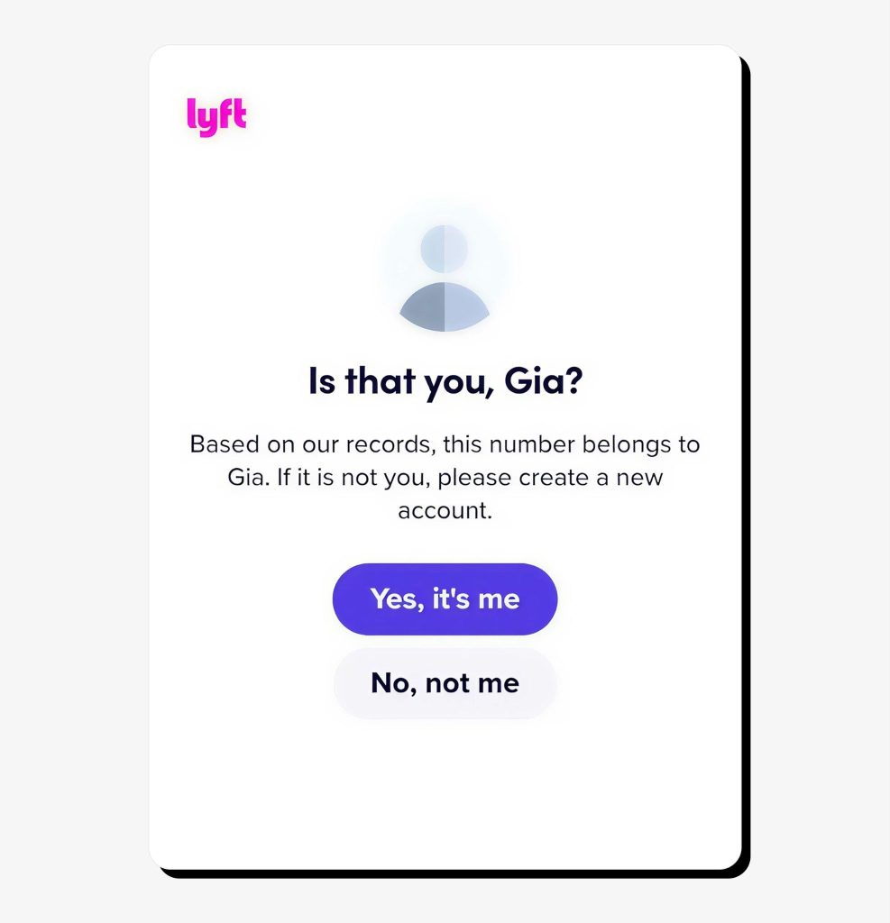 Confirm it’s you by tapping the “Yes, it’s me” button.