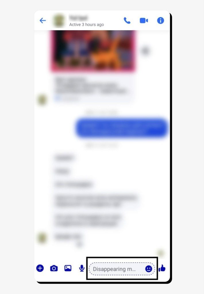 How to use vanish mode on Facebook Messenger step 5
