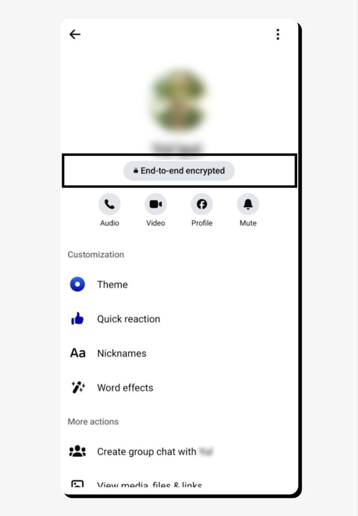 How to use vanish mode on Facebook Messenger step 2