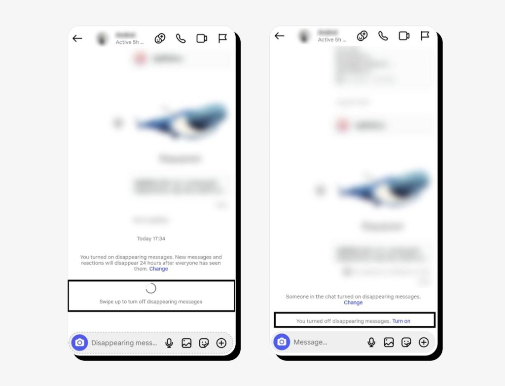 How to use vanish mode on Instagram: Step 5