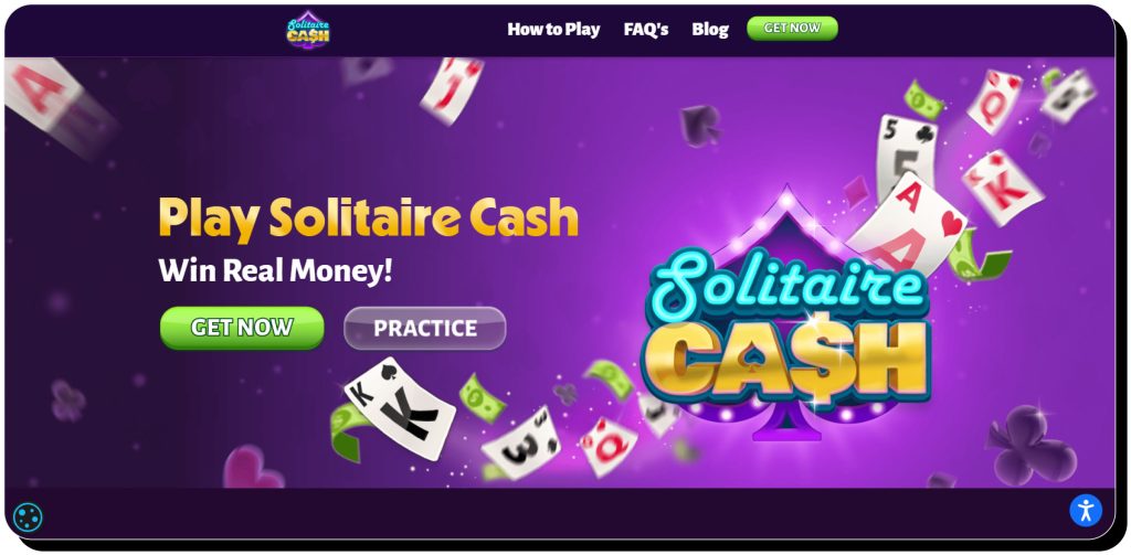 Solitaire Cash website main page