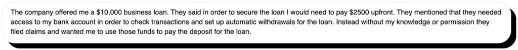 Scam example 3