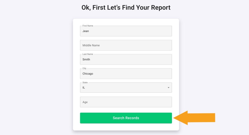 Initiating a report lookup to opt out of Truthed